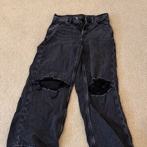 American Eagle Outfitters Black Flare Jeans